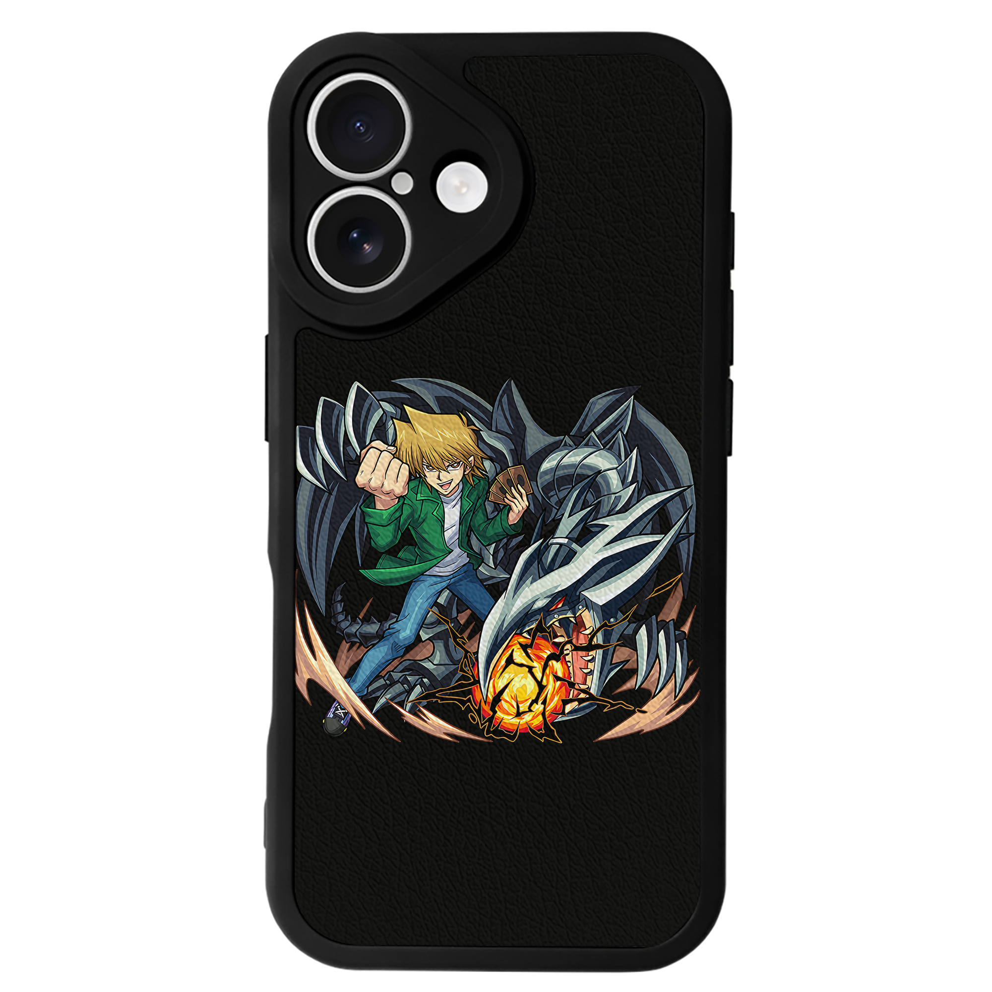 （画像用） 遊☆戯☆王 Yu-Gi-Oh! 【iPhone 16シリーズ対応】シリコンスマホケース（レザー調） 材質：シリコン